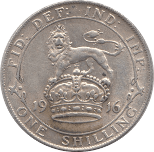 1916 SHILLING ( GVF ) - SHILLING - Cambridgeshire Coins