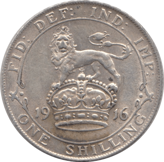 1916 SHILLING ( GVF ) - SHILLING - Cambridgeshire Coins