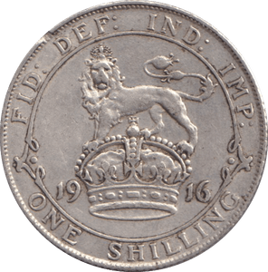 1916 SHILLING ( GVF ) - SHILLING - Cambridgeshire Coins