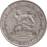 1916 SHILLING ( GVF ) - SHILLING - Cambridgeshire Coins