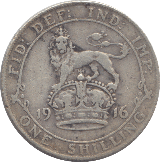 1916 SHILLING ( VF ) - SHILLING - Cambridgeshire Coins