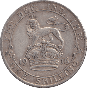 1916 SHILLING ( VF ) - SHILLING - Cambridgeshire Coins