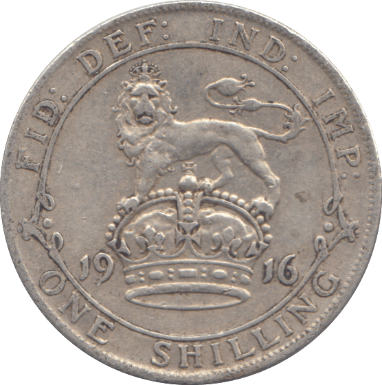1916 SHILLING ( VF ) - SHILLING - Cambridgeshire Coins