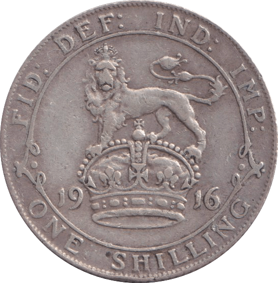 1916 SHILLING ( VF ) - SHILLING - Cambridgeshire Coins