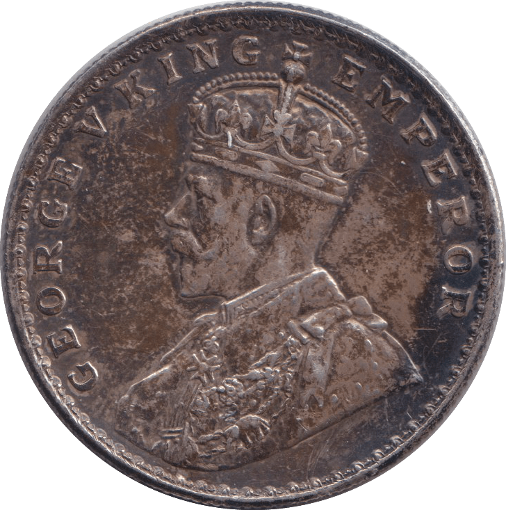 1916 SILVER ONE RUPEE INDIA - SILVER WORLD COINS - Cambridgeshire Coins