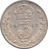 1916 SILVER THREEPENCE ( AUNC ) - THREEPENCE - Cambridgeshire Coins
