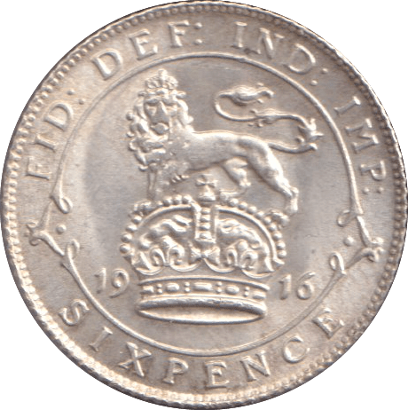 1916 SIXPENCE ( AUNC ) - SIXPENCE - Cambridgeshire Coins