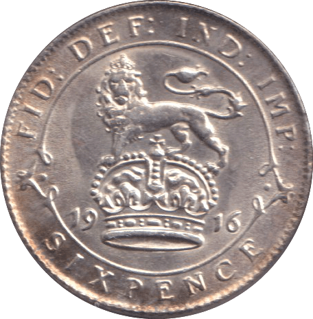 1916 SIXPENCE ( AUNC ) - SIXPENCE - Cambridgeshire Coins