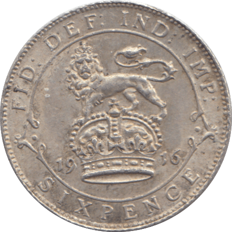 1916 SIXPENCE ( EF ) - SIXPENCE - Cambridgeshire Coins