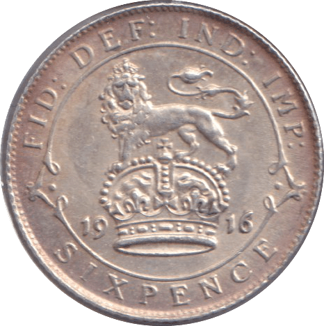 1916 SIXPENCE ( EF ) - SIXPENCE - Cambridgeshire Coins