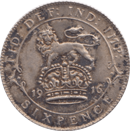 1916 SIXPENCE ( EF ) - Sixpence - Cambridgeshire Coins