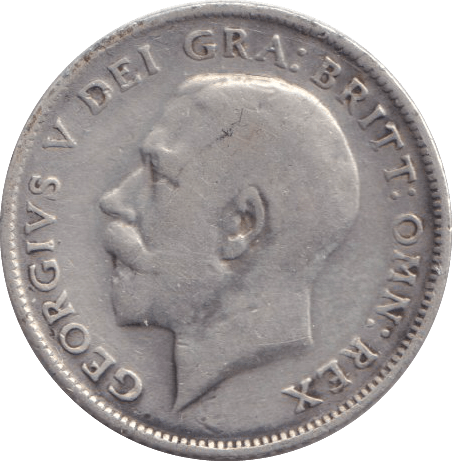 1916 SIXPENCE ( F ) - SIXPENCE - Cambridgeshire Coins