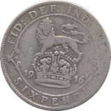 1916 SIXPENCE ( FAIR ) - SIXPENCE - Cambridgeshire Coins