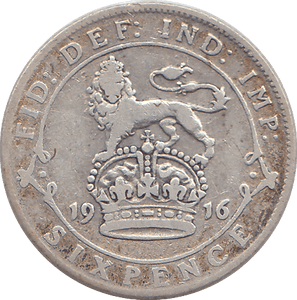 1916 SIXPENCE ( FINE ) - SIXPENCE - Cambridgeshire Coins
