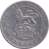 1916 SIXPENCE ( FINE ) - SIXPENCE - Cambridgeshire Coins