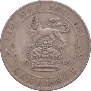 1916 SIXPENCE ( FINE ) - SIXPENCE - Cambridgeshire Coins