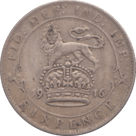 1916 SIXPENCE ( FINE ) - SIXPENCE - Cambridgeshire Coins