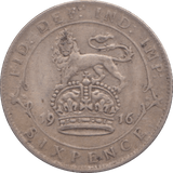 1916 SIXPENCE ( FINE ) - SIXPENCE - Cambridgeshire Coins