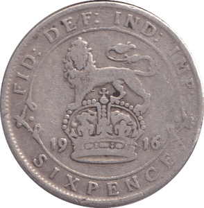 1916 SIXPENCE ( FINE ) - SIXPENCE - Cambridgeshire Coins