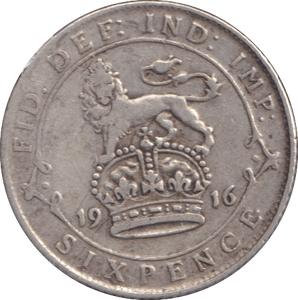 1916 SIXPENCE ( GF ) - SIXPENCE - Cambridgeshire Coins