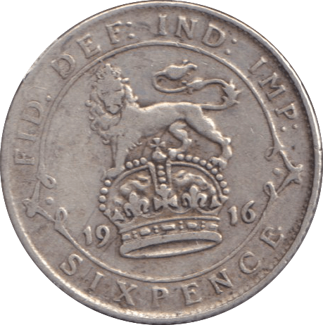 1916 SIXPENCE ( GF ) - SIXPENCE - Cambridgeshire Coins