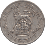 1916 SIXPENCE ( VF ) - SIXPENCE - Cambridgeshire Coins
