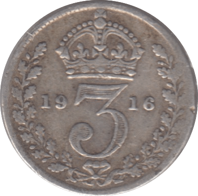 1916 THREEPENCE ( FINE ) - THREEPENCE - Cambridgeshire Coins
