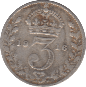 1916 THREEPENCE ( FINE ) - THREEPENCE - Cambridgeshire Coins
