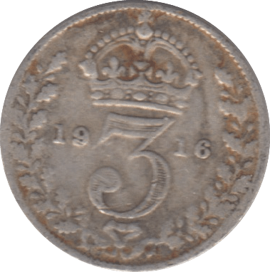 1916 THREEPENCE ( FINE ) - THREEPENCE - Cambridgeshire Coins