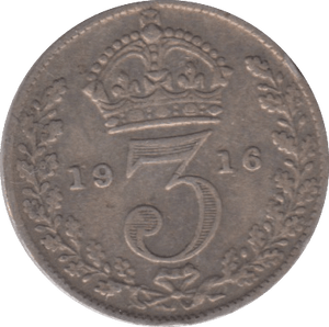 1916 THREEPENCE ( FINE ) - THREEPENCE - Cambridgeshire Coins