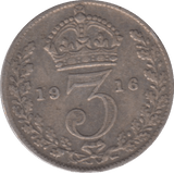 1916 THREEPENCE ( FINE ) - THREEPENCE - Cambridgeshire Coins