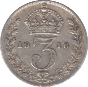 1916 THREEPENCE ( FINE ) - THREEPENCE - Cambridgeshire Coins