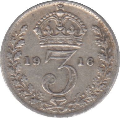 1916 THREEPENCE ( FINE ) - THREEPENCE - Cambridgeshire Coins