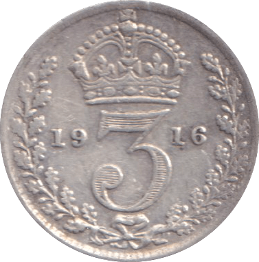 1916 THREEPENCE ( FINE ) - THREEPENCE - Cambridgeshire Coins