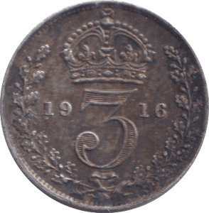 1916 THREEPENCE ( FINE ) - THREEPENCE - Cambridgeshire Coins