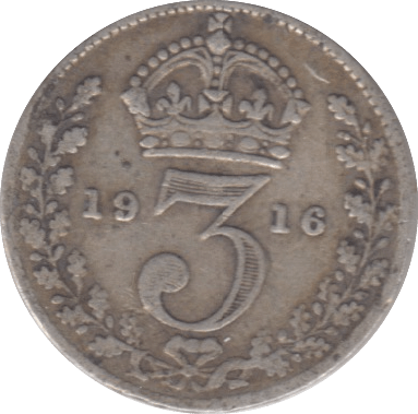 1916 THREEPENCE ( FINE ) - THREEPENCE - Cambridgeshire Coins