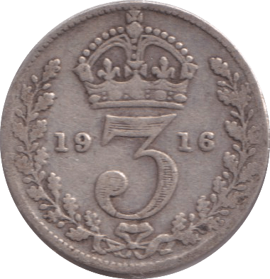 1916 THREEPENCE ( FINE ) - THREEPENCE - Cambridgeshire Coins