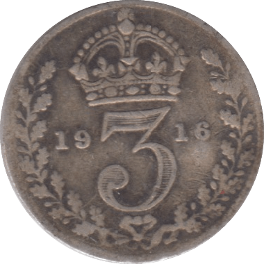 1916 THREEPENCE ( FINE ) - THREEPENCE - Cambridgeshire Coins
