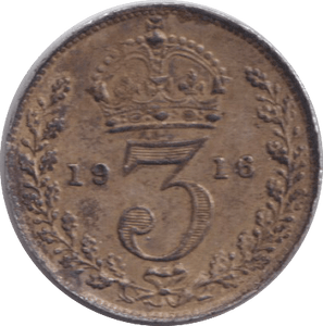 1916 THREEPENCE ( FINE ) - WORLD COINS - Cambridgeshire Coins