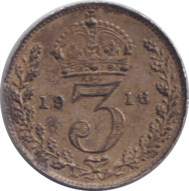 1916 THREEPENCE ( FINE ) - WORLD COINS - Cambridgeshire Coins