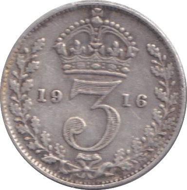 1916 THREEPENCE ( GF ) - THREEPENCE - Cambridgeshire Coins