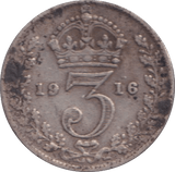1916 THREEPENCE ( GF ) - THREEPENCE - Cambridgeshire Coins