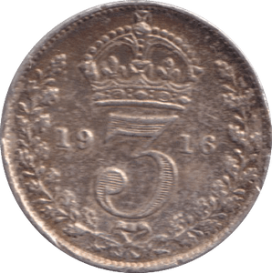 1916 THREEPENCE ( GF ) - THREEPENCE - Cambridgeshire Coins