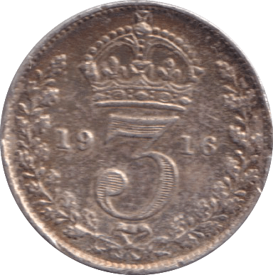 1916 THREEPENCE ( GF ) - THREEPENCE - Cambridgeshire Coins