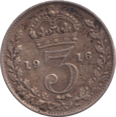 1916 THREEPENCE ( GF ) - THREEPENCE - Cambridgeshire Coins