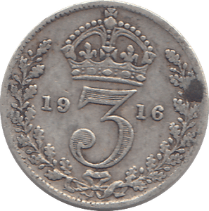 1916 THREEPENCE ( GF ) - WORLD COINS - Cambridgeshire Coins