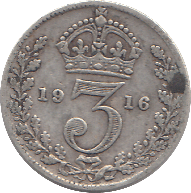 1916 THREEPENCE ( GF ) - WORLD COINS - Cambridgeshire Coins