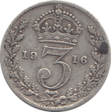 1916 THREEPENCE ( GF ) - WORLD COINS - Cambridgeshire Coins