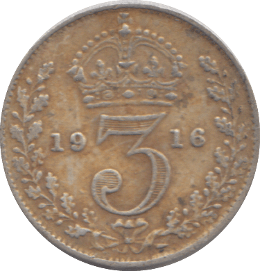 1916 THREEPENCE ( VF ) - THREEPENCE - Cambridgeshire Coins