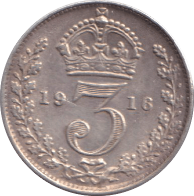 1916 THREEPENCE ( VF ) - THREEPENCE - Cambridgeshire Coins